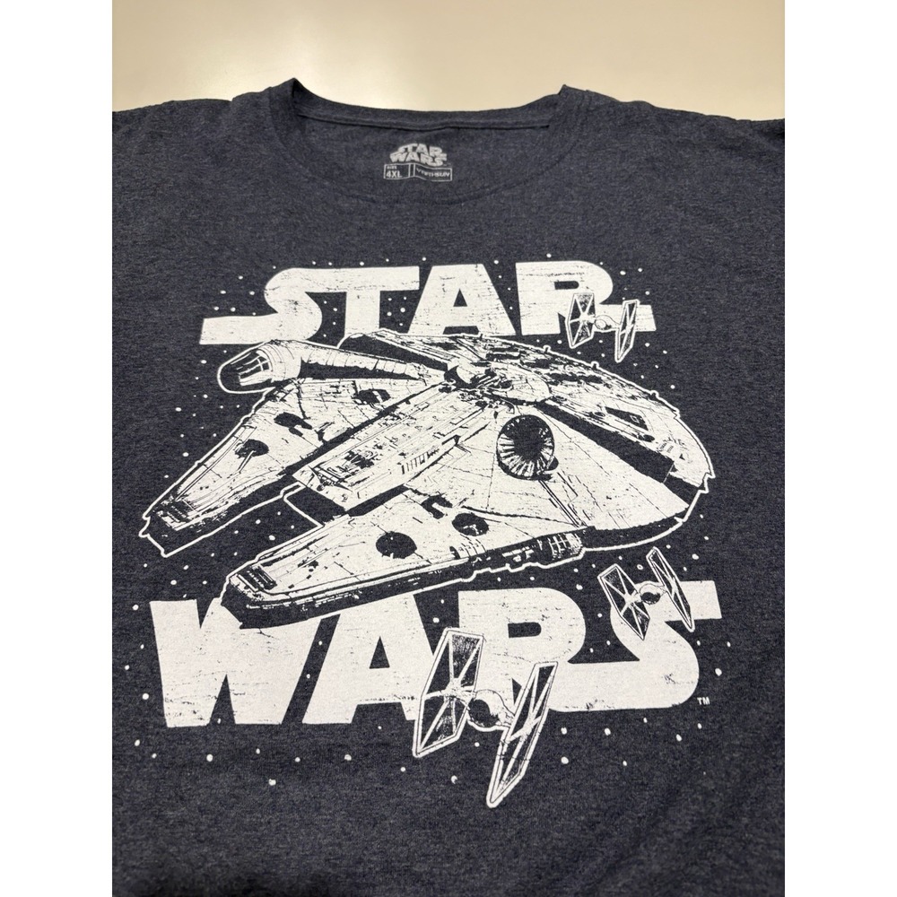 Star Wars Millennium Falcon Graphic T-shirt By Fifth Sun Men's Size‎ 4XL